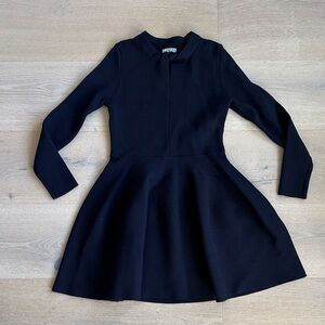 Mayoral girls navy blue Elegant long sleeve Kids knit Dress sz 10